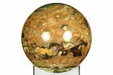 Polished Rainforest Jasper (Rhyolite) Sphere - Australia #309210-2